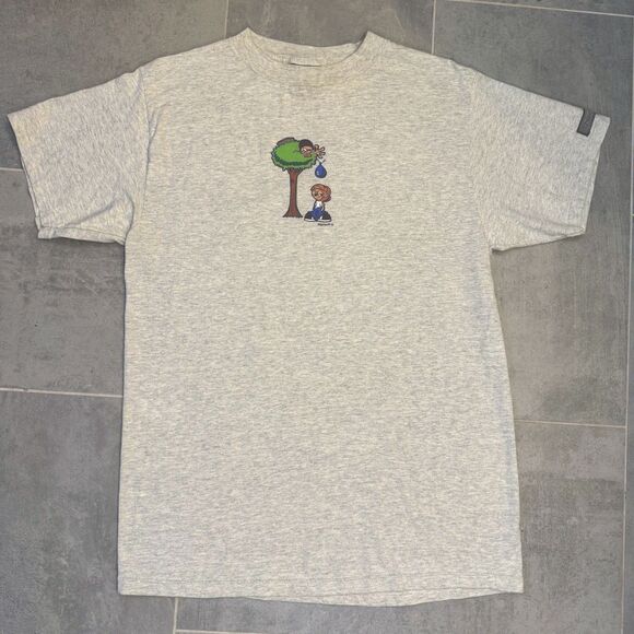 Vintage Skiptooth T-Shirt Size Large – BMX Grunge Skater Y2K – Rare Graphic